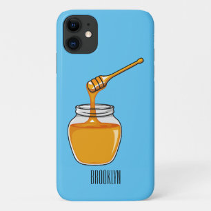 Honey cartoon illustration iPhone 11 case
