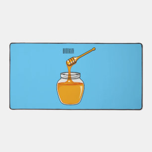 Honey cartoon illustration  desk mat