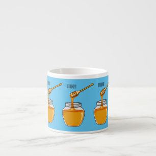 Honey cartoon illustration espresso cup