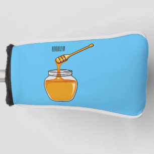 Honey cartoon illustration golf head cover