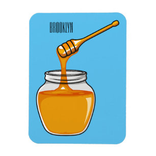 Honey cartoon illustration  magnet