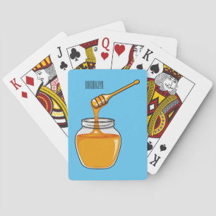Honey cartoon illustration playing cards