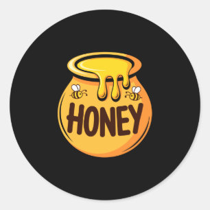 Honey classic round sticker