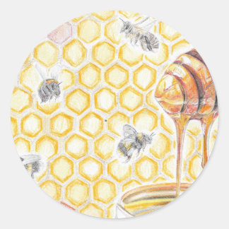 Honey Classic Round Sticker