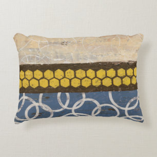 Honey Comb Abstract I Decorative Cushion