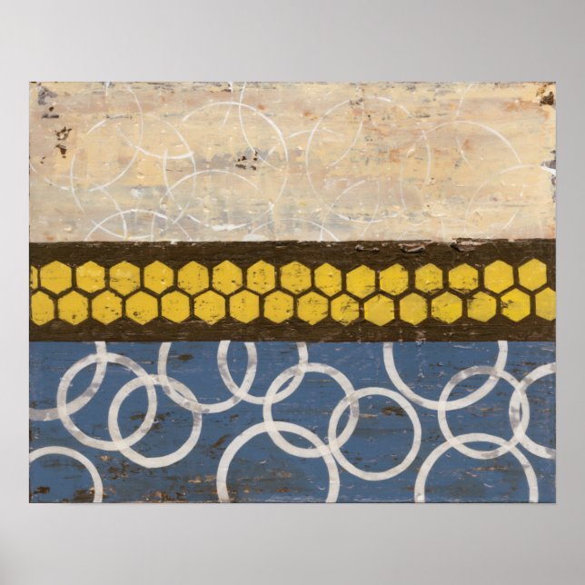 Honey Comb Abstract I Poster (Front)