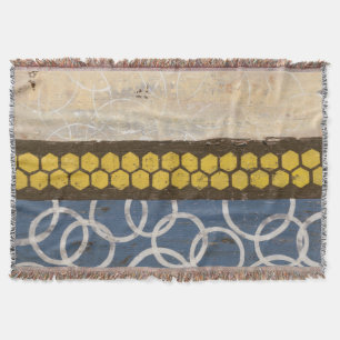 Honey Comb Abstract I Throw Blanket