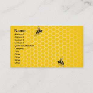 Honey Comb Business Card