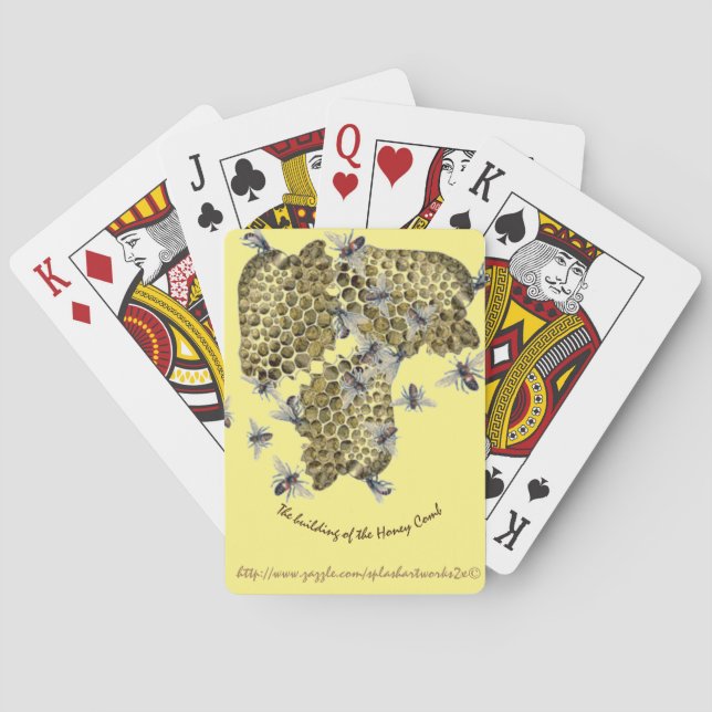 "Honey-Comb" Playing Cards (Back)