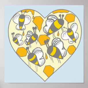 Honey Comb Poster