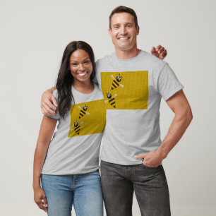 Honey Comb Yellow Gold Bee Bees Pattern Art T-Shirt