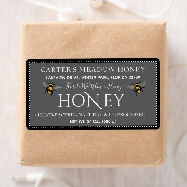 Honey Custom Level | Classic Round Stickers (Insitu)