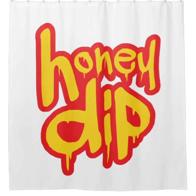 honey dip shower curtain (Front)