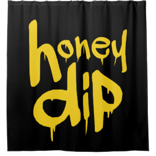 honey dip shower curtain