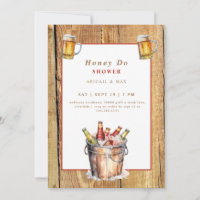 Honey Do BBQ Beer Bucket Couples Wedding Shower
