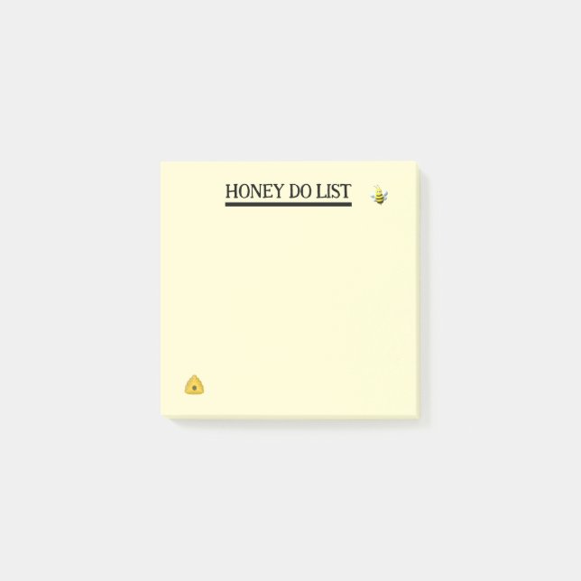 Honey Do List Bee Theme Notes (Front)