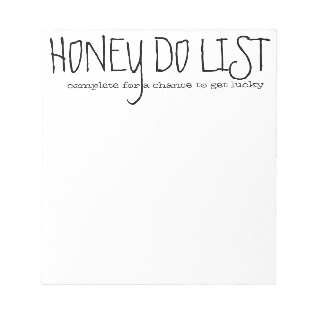 Honey Do List Notepad (Front)