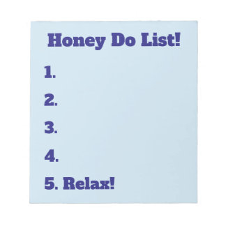 Honey Do List Notepad