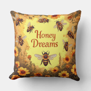 Honey Dreams For Beekeepers And Bee Lovers Cushion