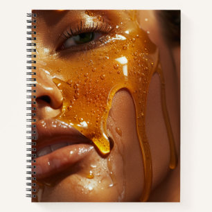Honey Drip Beauty – Sensual Golden Portraits of Wo Notebook