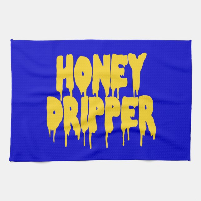 Honey Dripper Tea Towel (Horizontal)