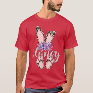 Honey  Easter BunnyCheetah Leopard PrintMother's D T-Shirt