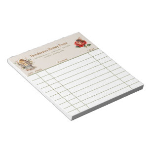 Honey Farm Custom sales receipt   Notepad
