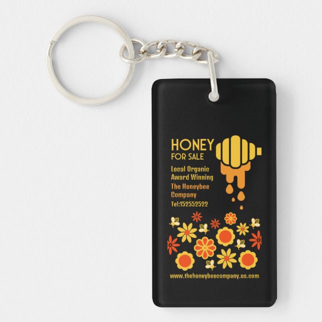 Honey For Sale Key Ring (Front)