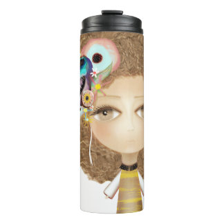 Honey Hair Honey eyes art doll Thermal Tumbler