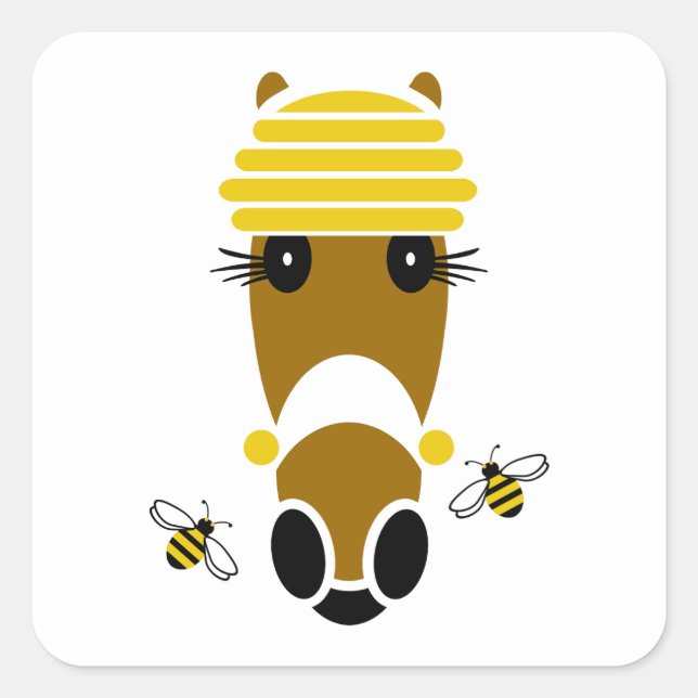 Honey Hattingdon Square Sticker (Front)