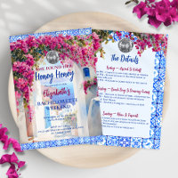 Honey Honey Floral Bachelorette Party Itinerary