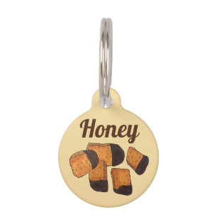 HONEY Honeycomb Sponge Cinder Toffee Candy Sweet Pet Tag