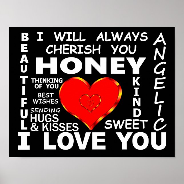 Honey I Love You Poster (Front)