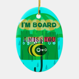 Honey I Miss You So Much Ceramic Tree Decoration