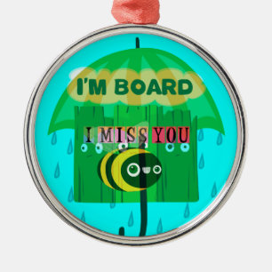 Honey I Miss You So Much Metal Tree Decoration