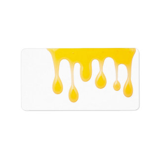 Honey Isolated on White Background Label