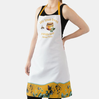 Honey Jar and Vines Honey Business Apron