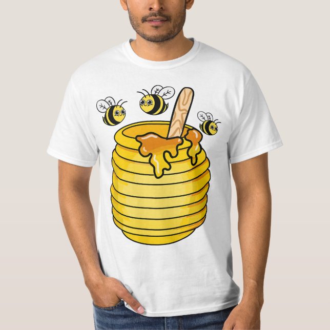 Honey Jar Beekeeping  T-Shirt (Front)
