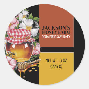 Honey Jar - Beeyard, Honey Farm Product Label