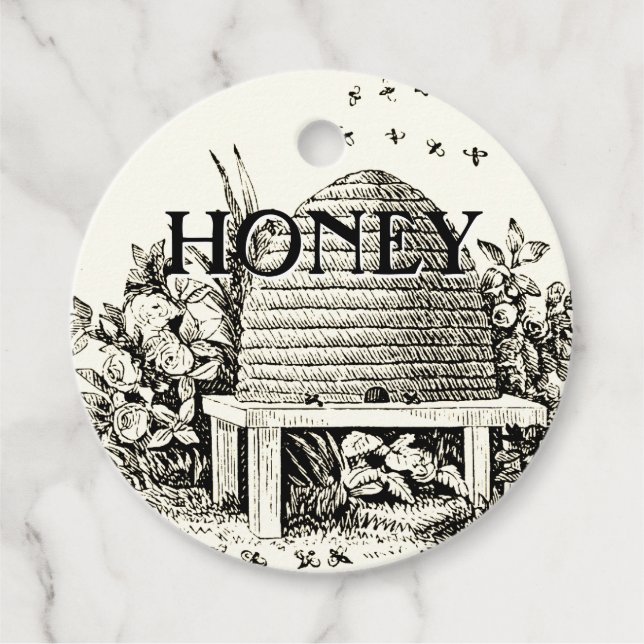 Honey Jar Descriptive Skep Tag (Front)