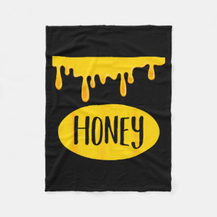 Honey Jar Funny Lazy Matching Costume Honeyt Fleece Blanket