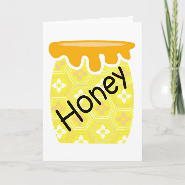Honey Jar Greeting Card (Front)