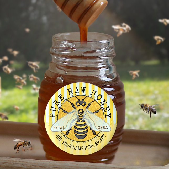 Honey Jar Honeybee Honeycomb Bee Apiary Business (Creator Uploaded)