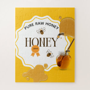Honey Jar Honeybee Honeycomb Bee Apiary Jigsaw Puzzle