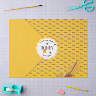 Honey Jar Honeybee Honeycomb Bee Apiary Tissue Paper