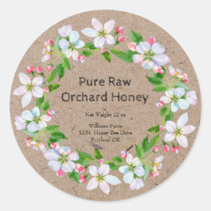 Honey Jar  Kraft Paper Label   Orchard Honey