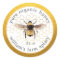 Honey Jar Label Honeybee Apiary Honeycomb Gold