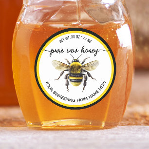 Honey Jar Labels Honeybee Bee Apiary