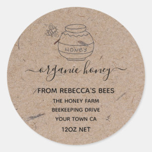 Honey Jar Labels   Honeybee  Bee Apiary