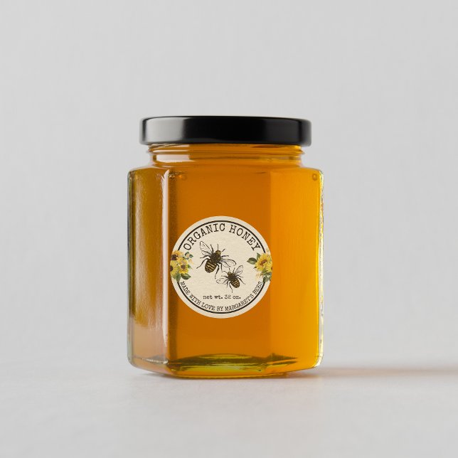 Honey Jar Labels Honeybee Honeycomb Bee Apiary (Creator Uploaded)
